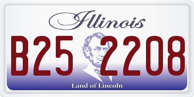 IL license plate B252208