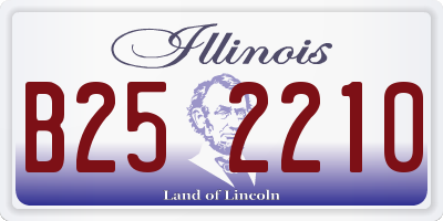 IL license plate B252210