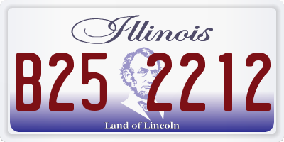 IL license plate B252212