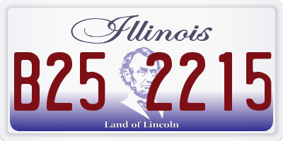 IL license plate B252215