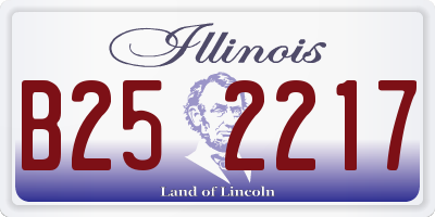 IL license plate B252217