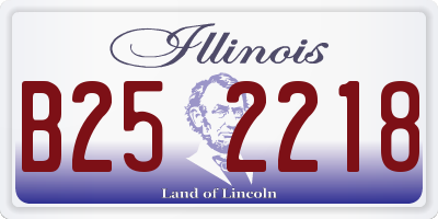 IL license plate B252218