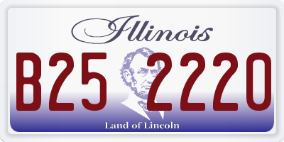 IL license plate B252220