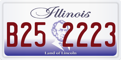 IL license plate B252223