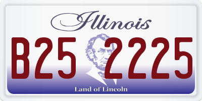 IL license plate B252225