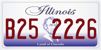 IL license plate B252226