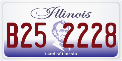 IL license plate B252228