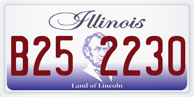 IL license plate B252230