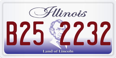 IL license plate B252232