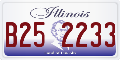 IL license plate B252233