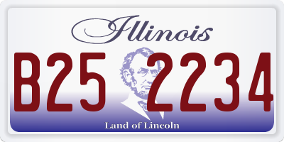 IL license plate B252234