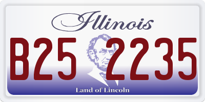IL license plate B252235
