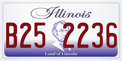 IL license plate B252236