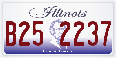 IL license plate B252237