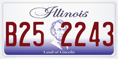 IL license plate B252243