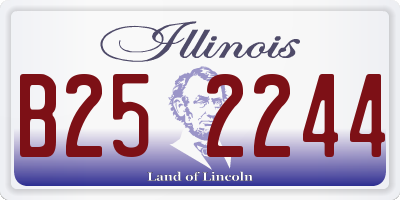 IL license plate B252244