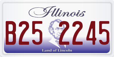 IL license plate B252245
