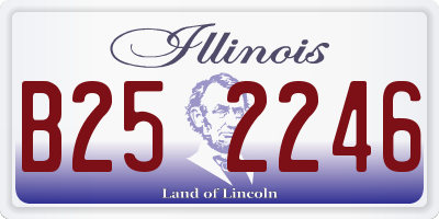 IL license plate B252246