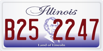 IL license plate B252247