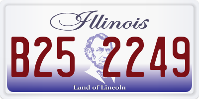 IL license plate B252249