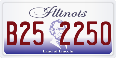 IL license plate B252250