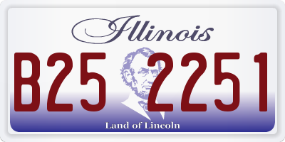 IL license plate B252251