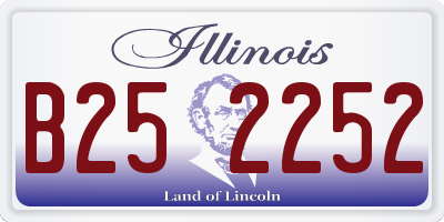 IL license plate B252252