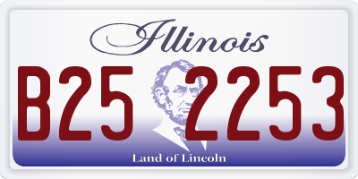 IL license plate B252253