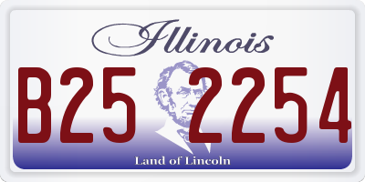 IL license plate B252254