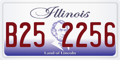 IL license plate B252256