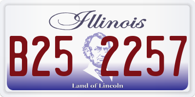 IL license plate B252257