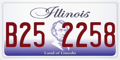 IL license plate B252258