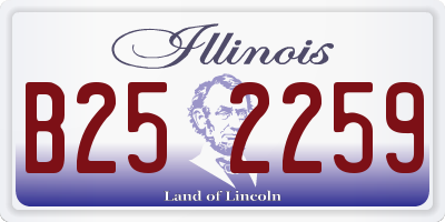 IL license plate B252259