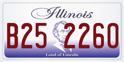 IL license plate B252260
