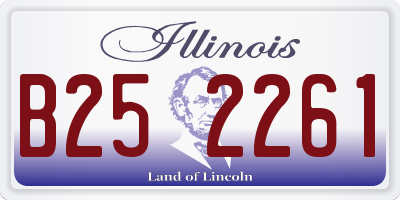 IL license plate B252261