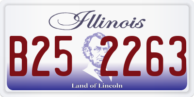 IL license plate B252263