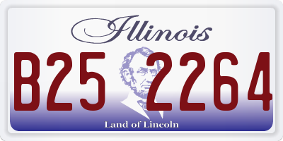 IL license plate B252264