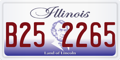IL license plate B252265