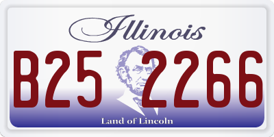 IL license plate B252266