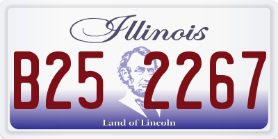IL license plate B252267