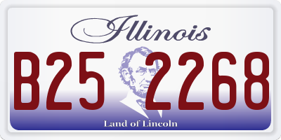 IL license plate B252268