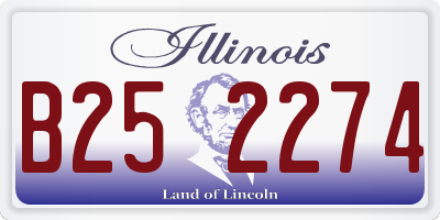 IL license plate B252274