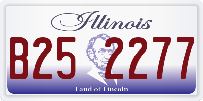 IL license plate B252277