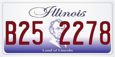 IL license plate B252278