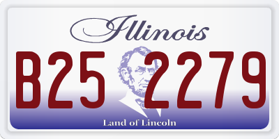 IL license plate B252279