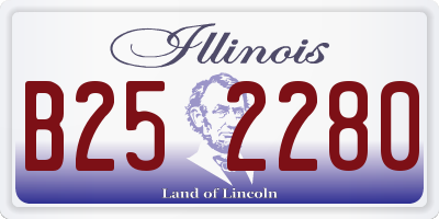 IL license plate B252280