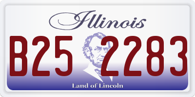IL license plate B252283