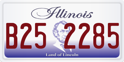 IL license plate B252285