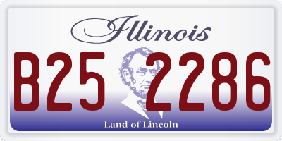 IL license plate B252286