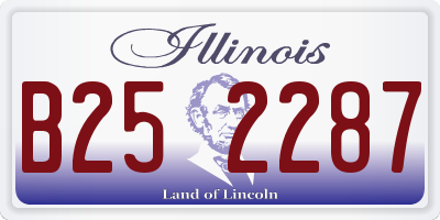IL license plate B252287